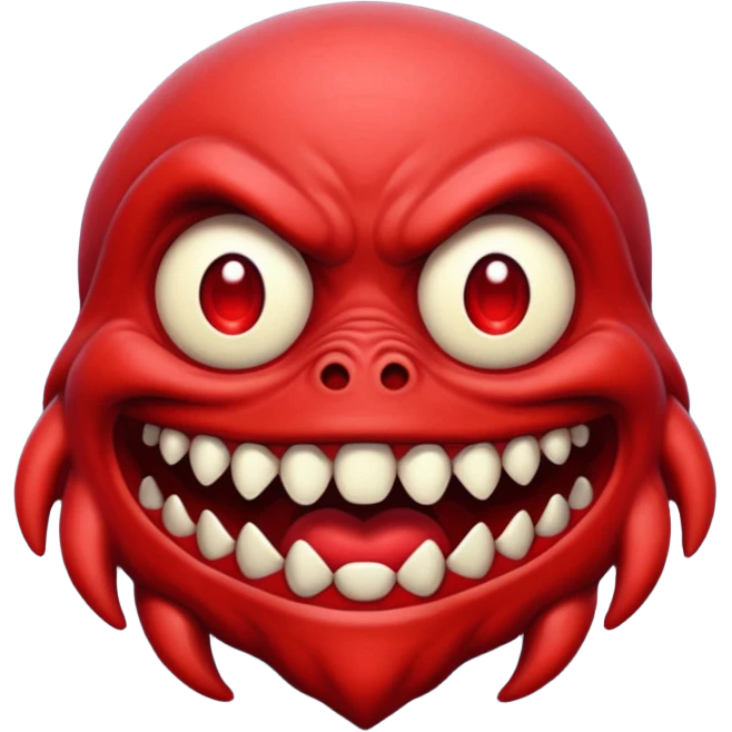 maak een emojie van de vecna  van stranger things in het rood  emoji