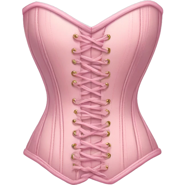 Pastel pink corset  emoji