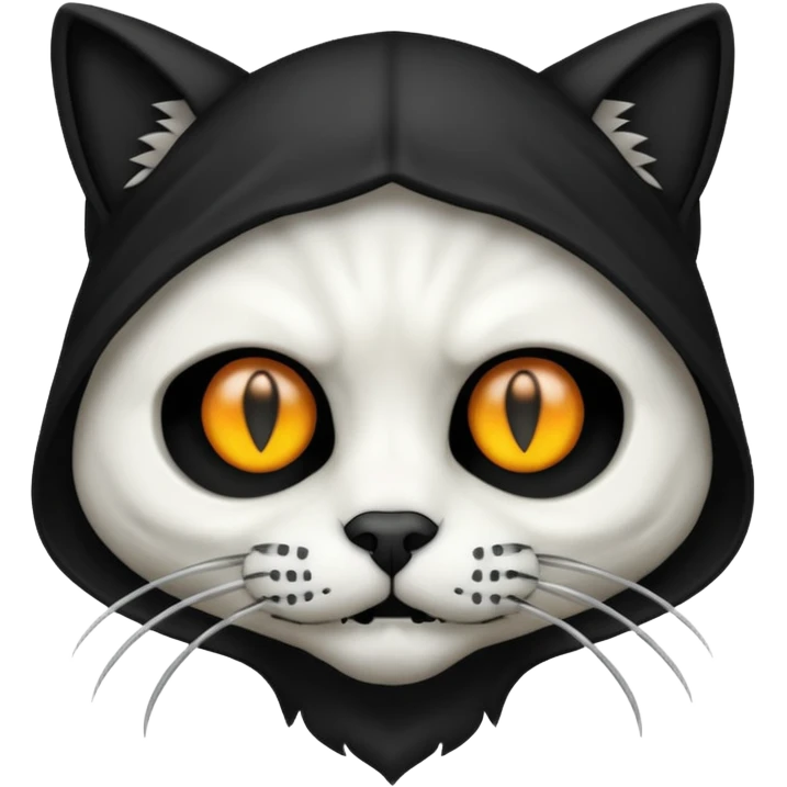 Grim reaper cat head emoji