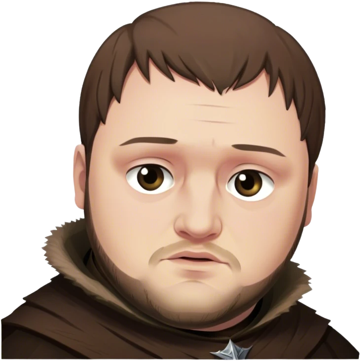 Samwell Tarly from game of thrones emoji