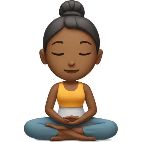 Meditation girl emoji