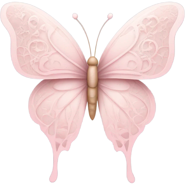 Light pink butterfly emoji