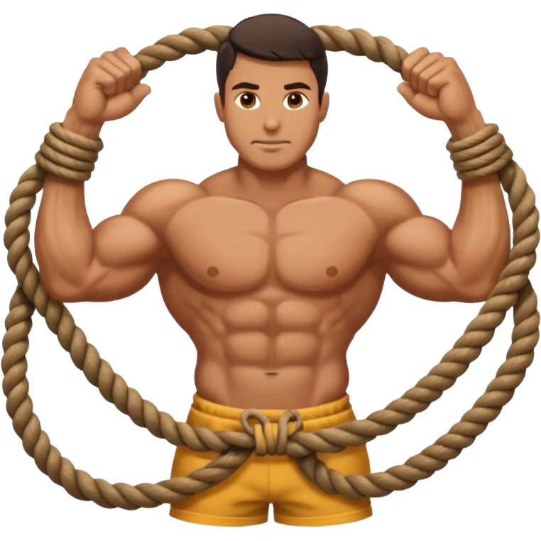 Man Rope pulling  emoji