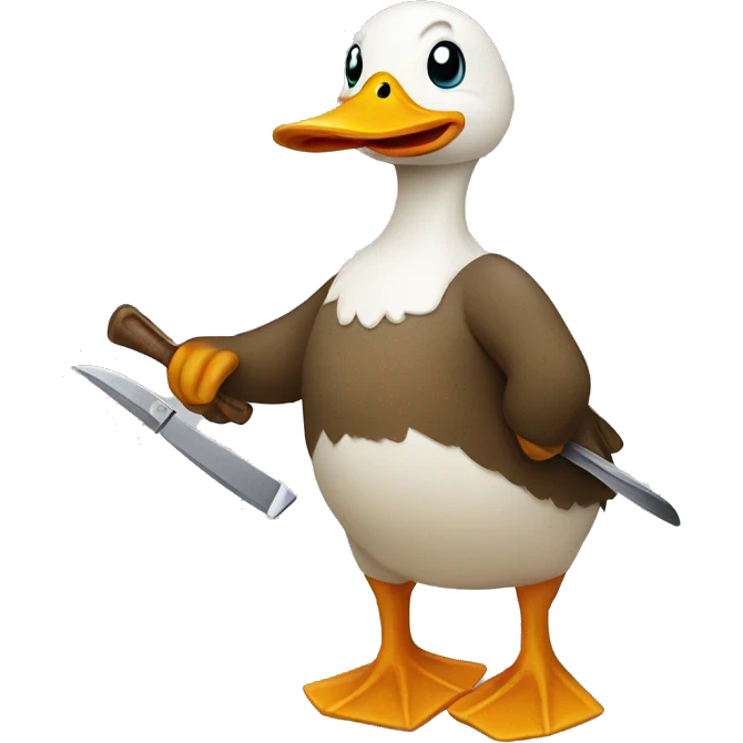 duck with knife emoji