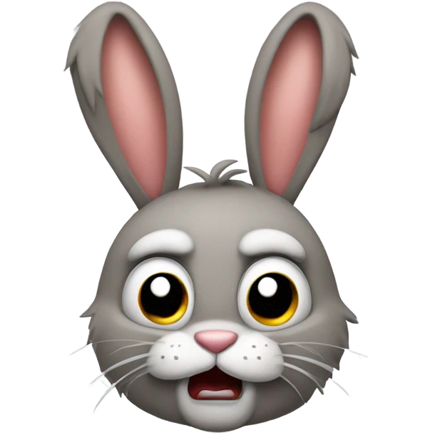Bunny angry emoji