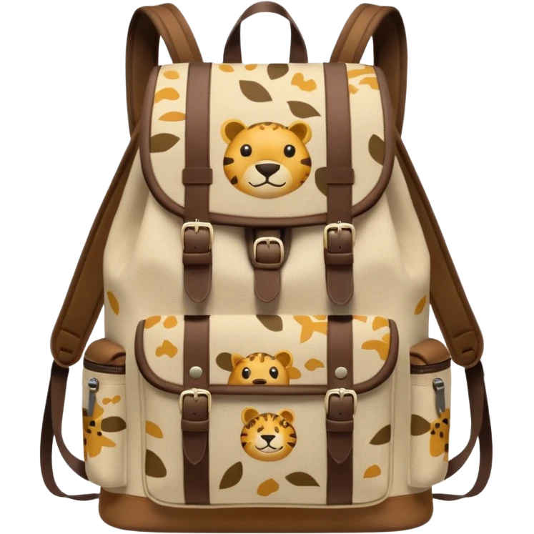 Backpack with Safari Animal emoji