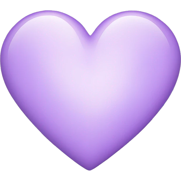 lilac shiny heart emoji