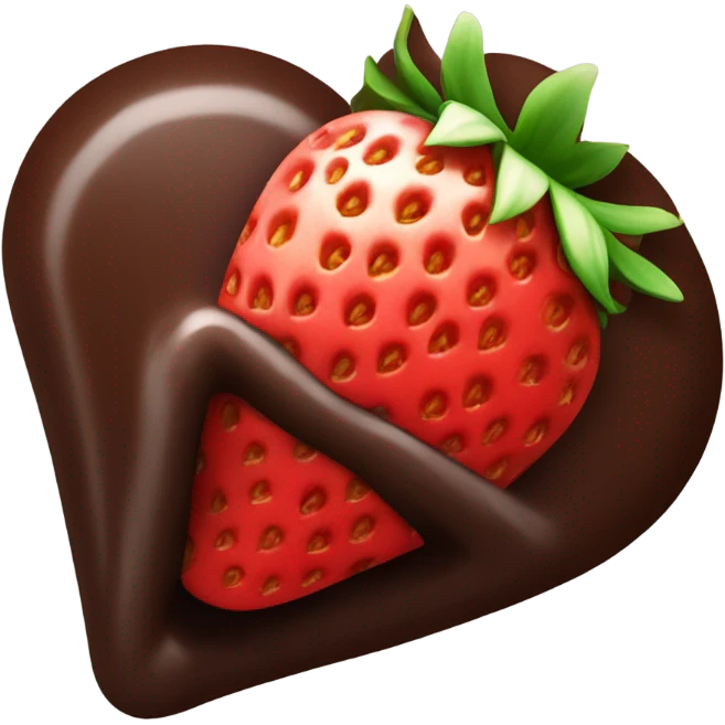 Chocolate covered strawberries  emoji