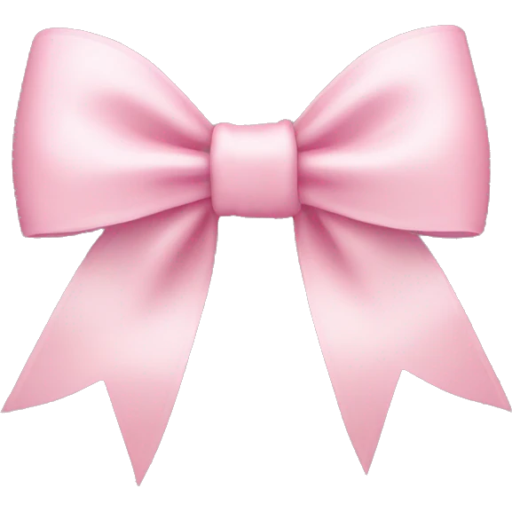 light pink bow emoji