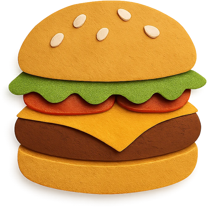 juicy cheeseburger emoji