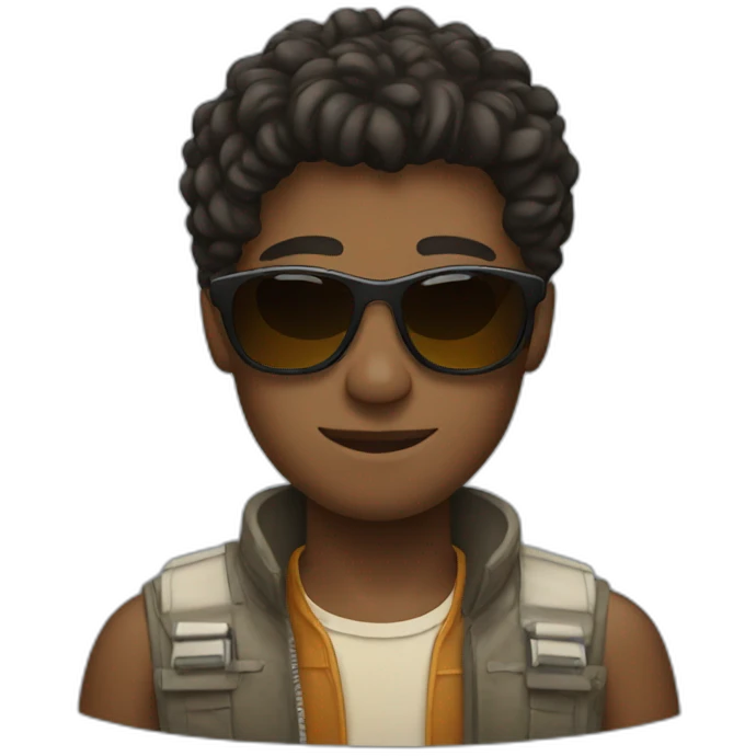Finn wearing sunglasses emoji