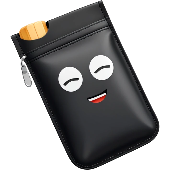 make an snus/nicotine pouce imoji of a black pouce  emoji