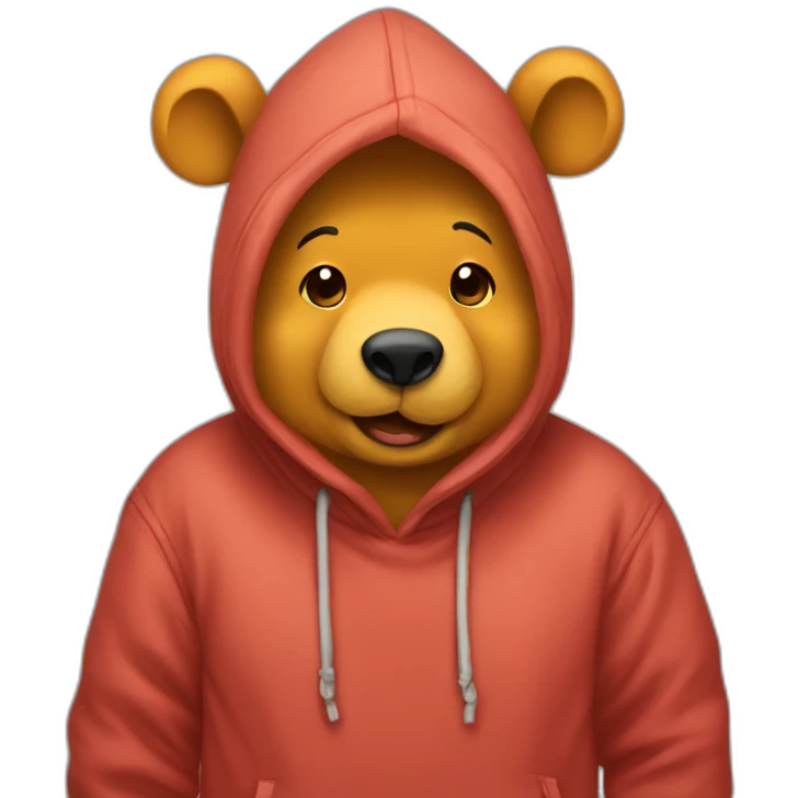 pooh-in-hoodie emoji