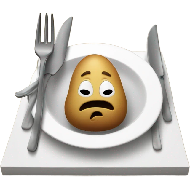 Potato eating Notre Dame ￼ emoji