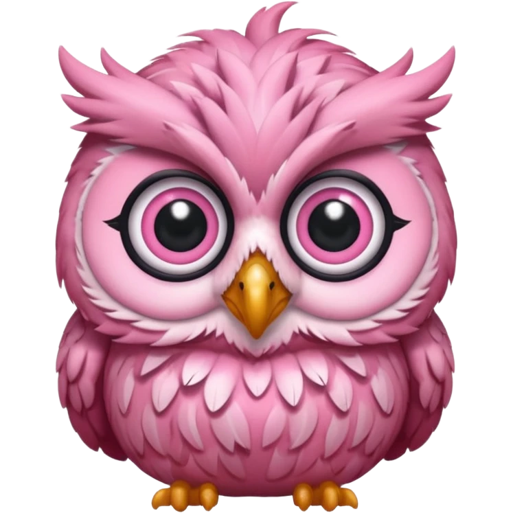 image of a pink owl emoji