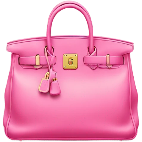 hermes pink bag emoji