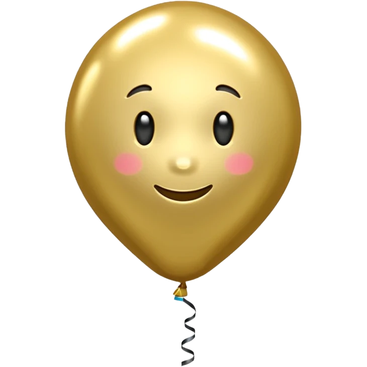 gold balloon emoji