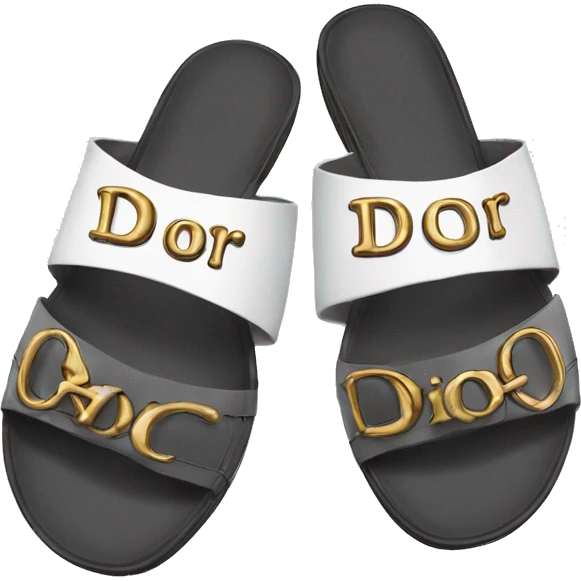 dior sandals  emoji