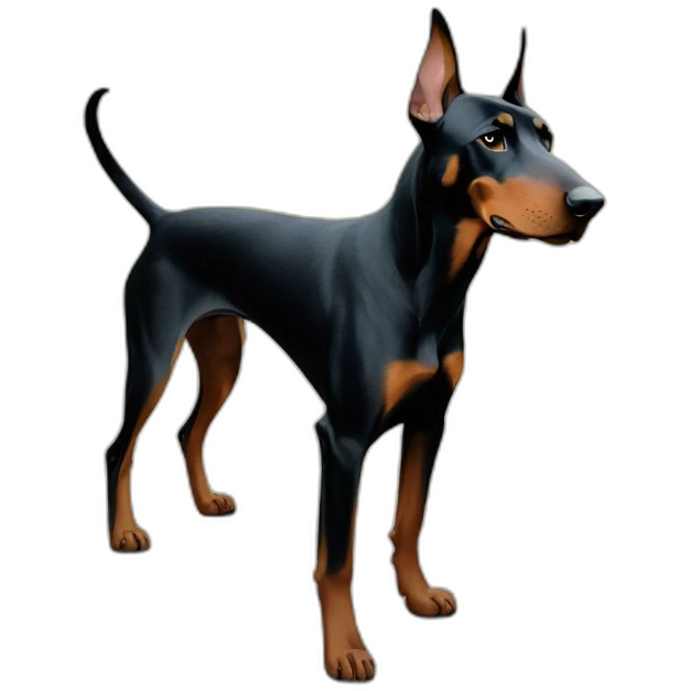 Doberman hiking emoji