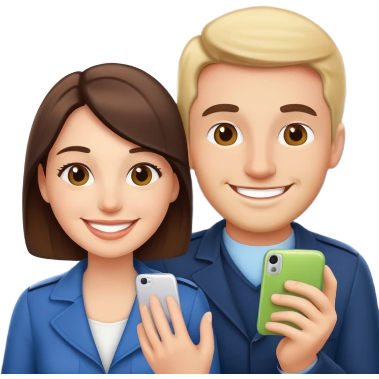 Couple on airplane emoji