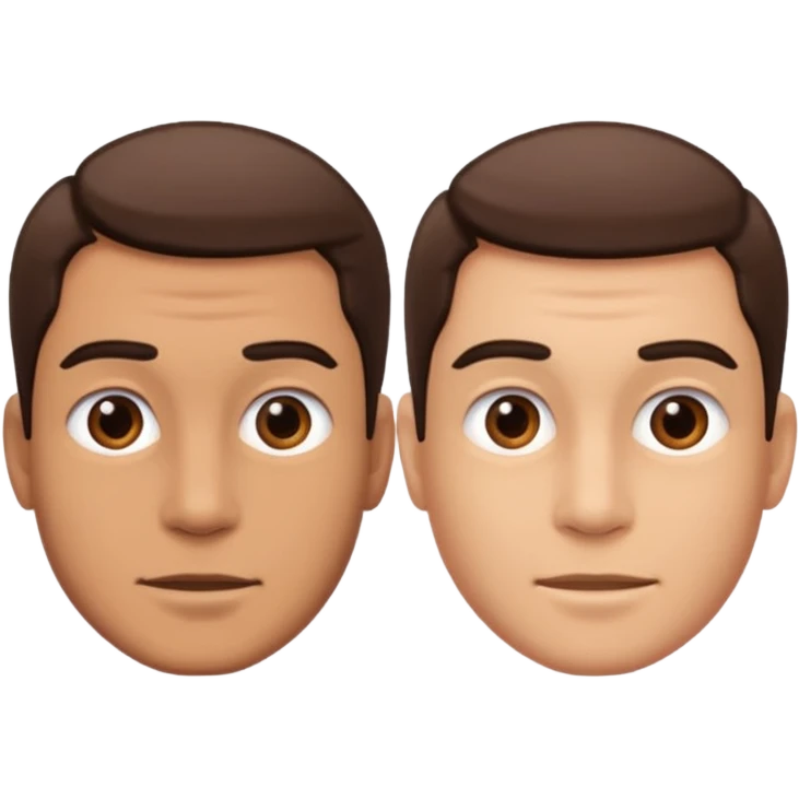 اعملي وجه رجل يتحرك يمين شيمال emoji