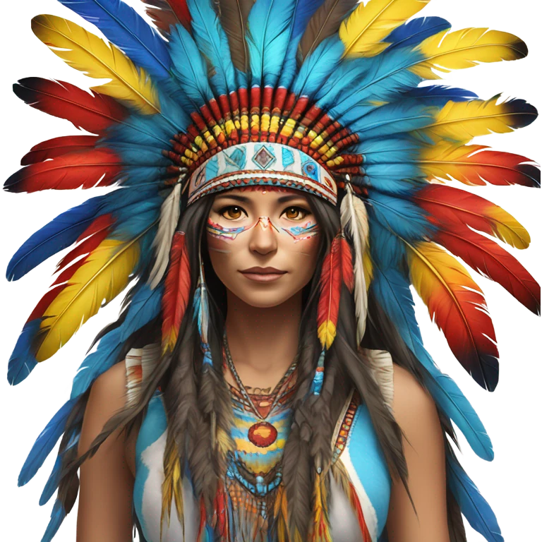 Native American headdress  emoji