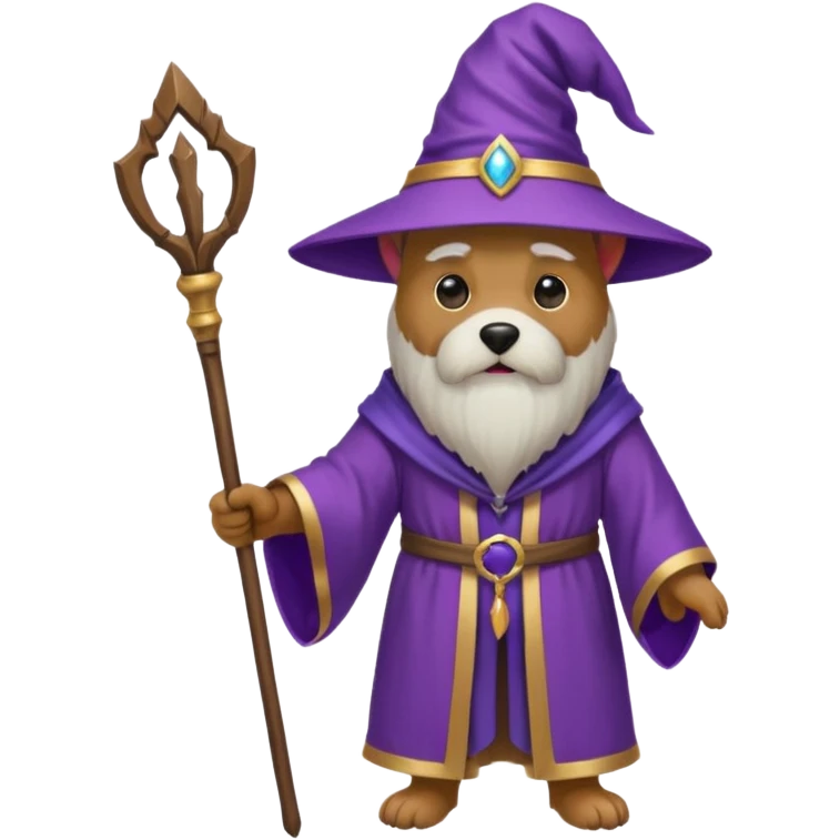 Dog wizard emoji