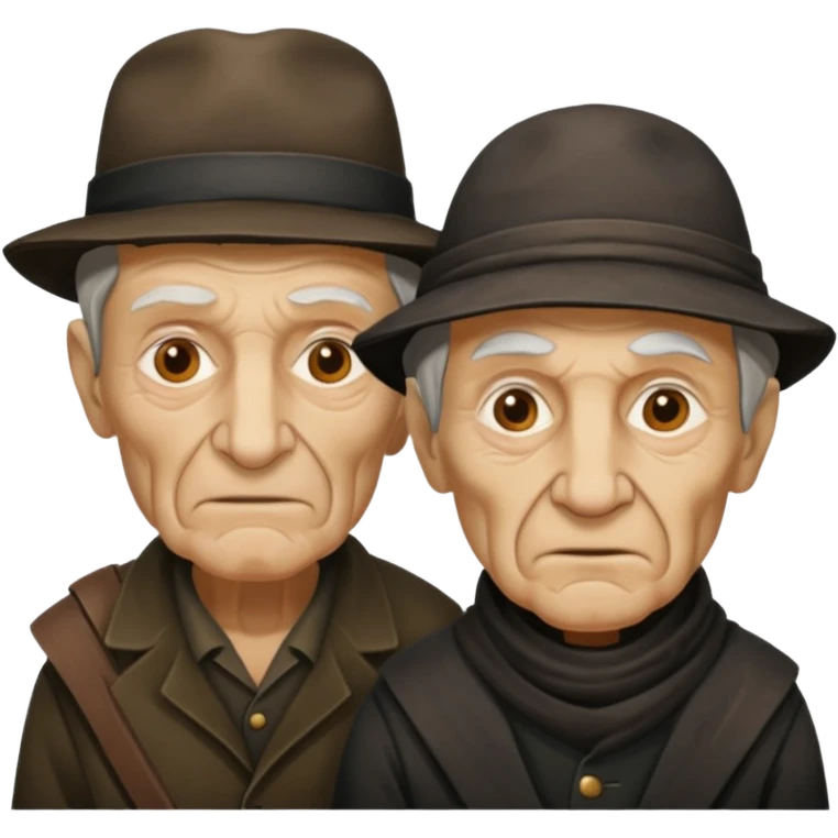 two old robbers only face emoji