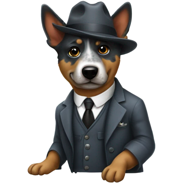 Blue heeler mob boss emoji
