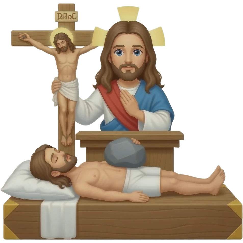 UN UCENIC A VENIT LA PILAT SI LA RUGAT SAI IA TRUPUL LUI ISUS DE PE CRUCE SI SAL INGROAPE INTRO PESTERA SI PUNE CA PAZA O PIATRA MARE emoji