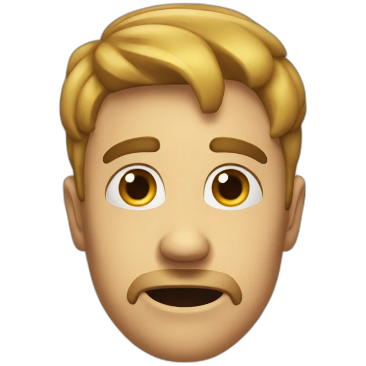 Face displaying the emotion "I can't believe this shit" emoji