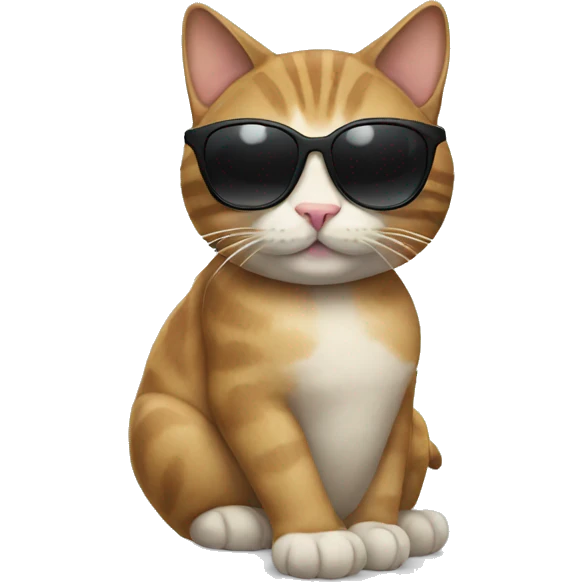 Cat with sunglasses emoji