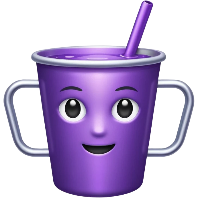 glitter purple cup emoji
