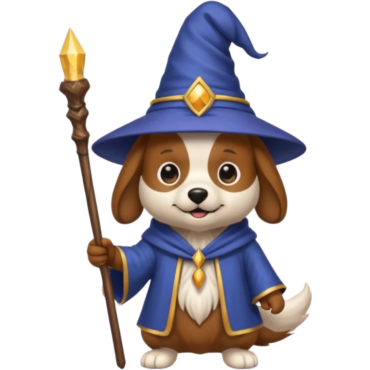 Dog wizard emoji