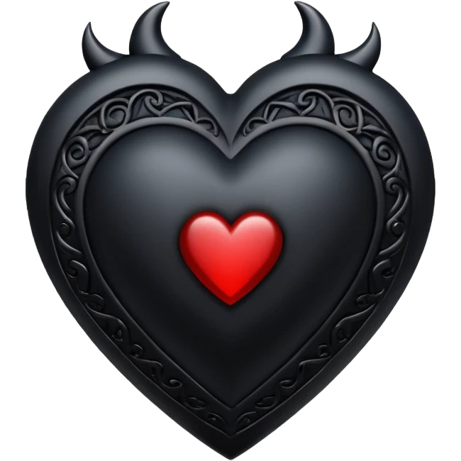 Gothic heart emoji