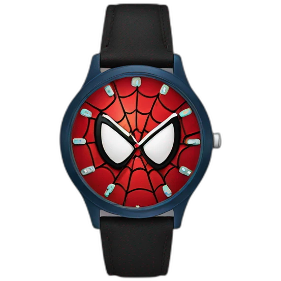 Funny spiderman watch emoji