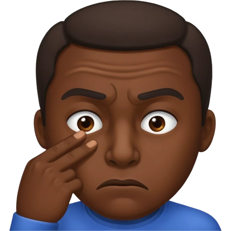 pinching nose angrily emoji