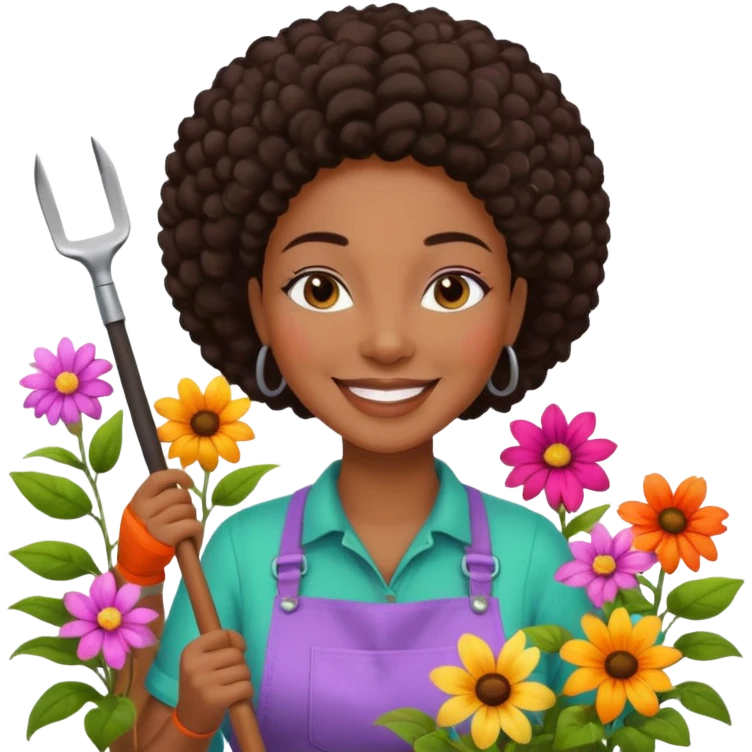 Urban Gardener black woman emoji
