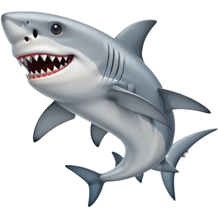 Un tiburón con zapatos  emoji
