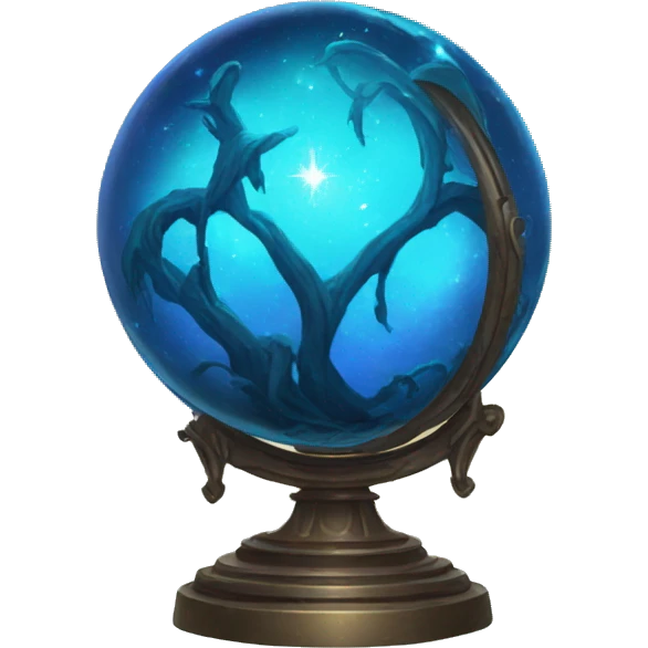 blue magical orb sphere emoji