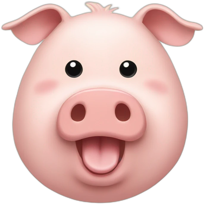 Chat avec cochon emoji