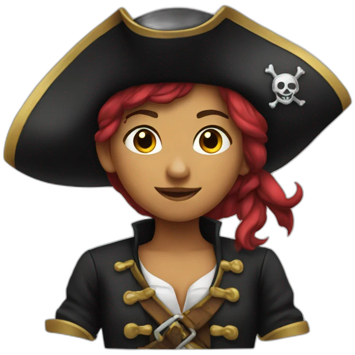a pirate girl emoji