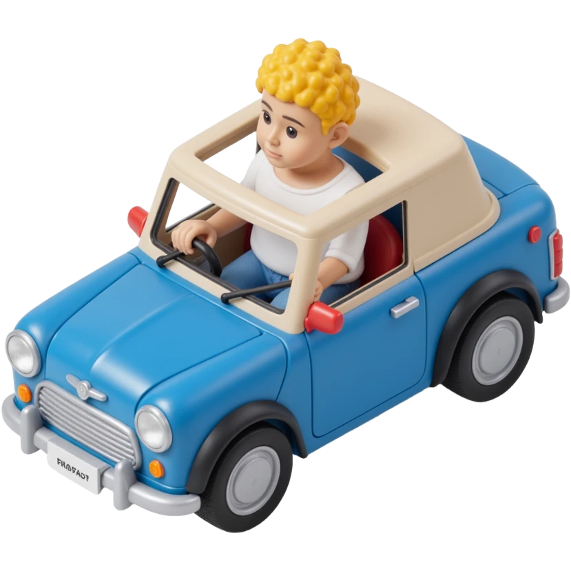 person driving a car emoji