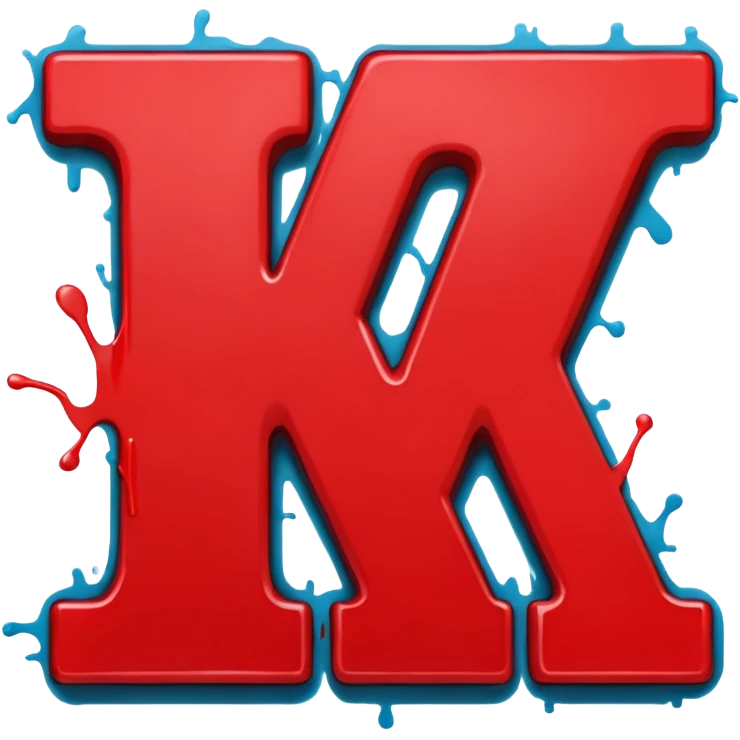 Сделай красное граффити, надпись "CNS" emoji