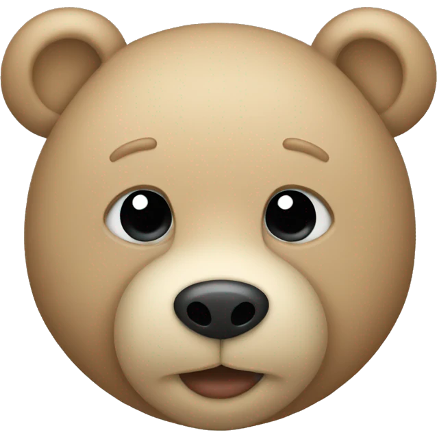 Beige teddy bear emoji