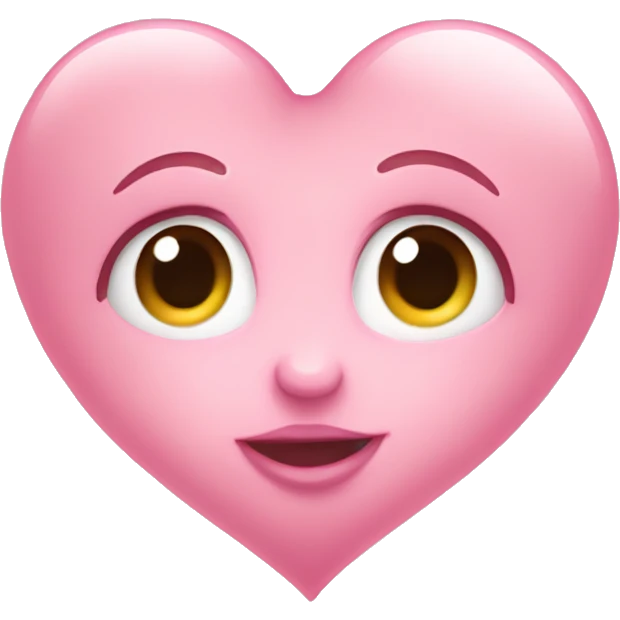 A beautiful baby pink heart emoji
