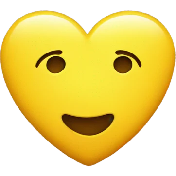 Yellow heart  emoji