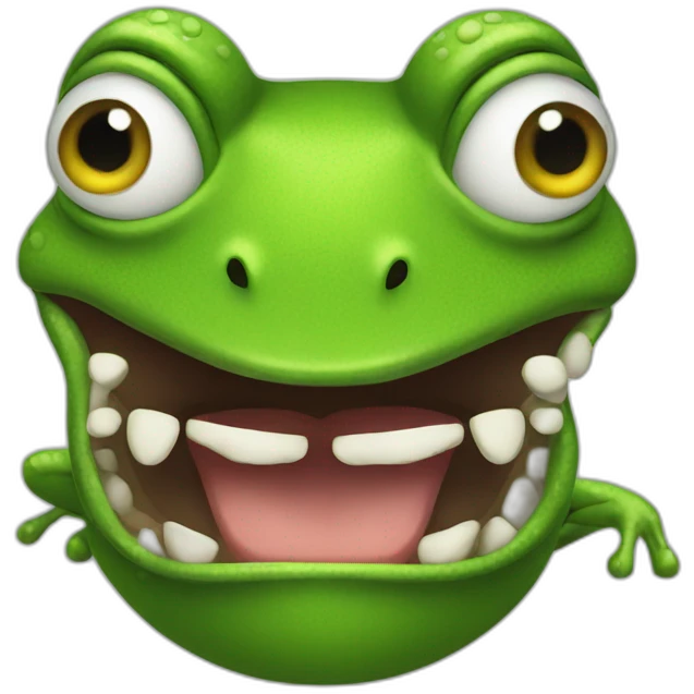 mad frog emoji