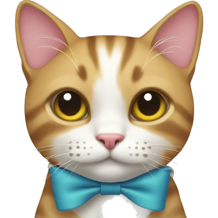 Cat with bow emoji