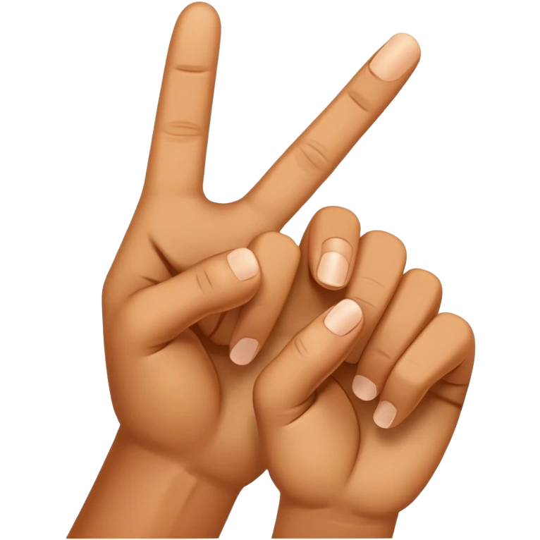 two fingers emoji